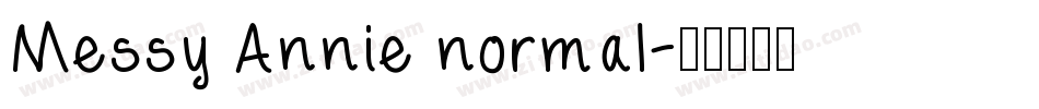 Messy Annie normal字体转换